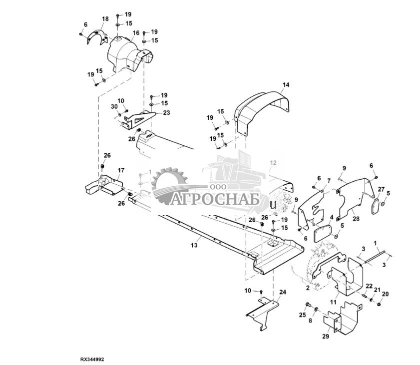 Щиток PTO, мост с двухступенчатым редуктором - ST932780 504.jpg